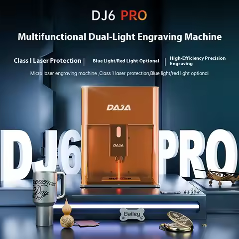 DJ6Pro Laser Engraver, Small Fully Automatic Cutting and Marking Machine, Desktop Laser Engraving Ma