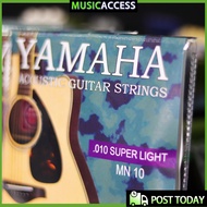 MusicAccessYAMAHA ACOUSTIC GUITAR STRINGS Super Light Gauge 10-47 Tali gitar KAPOK /ACOUSTIC GUITAR strings