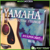 MusicAccessYAMAHA ACOUSTIC GUITAR STRINGS Super Light Gauge 10-47 Tali gitar KAPOK /ACOUSTIC GUITAR 