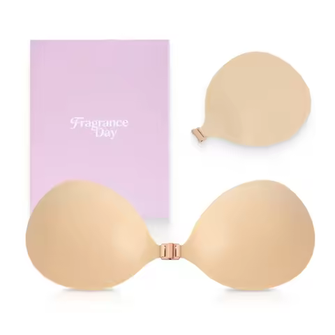 Fragrance Day Strapless Bra – No.1 Push-up Sticky Bra, Waterproof & Sweat-proof Invisible Bra, Inclu