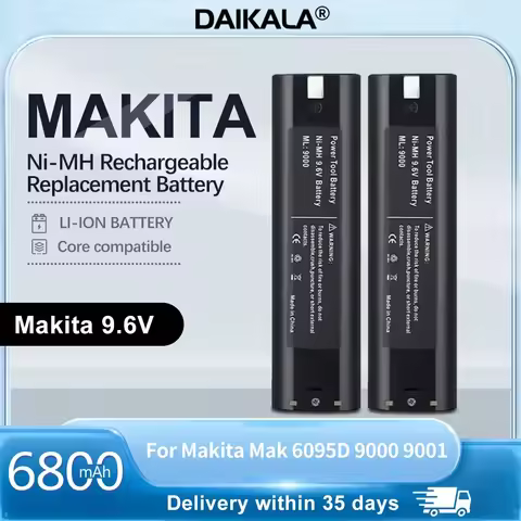 9.6V 3600mAh Ni-MH Rechargeable Replacement Battery for Makita Mak 6095D 9000 9001 9002 9033 9034 63