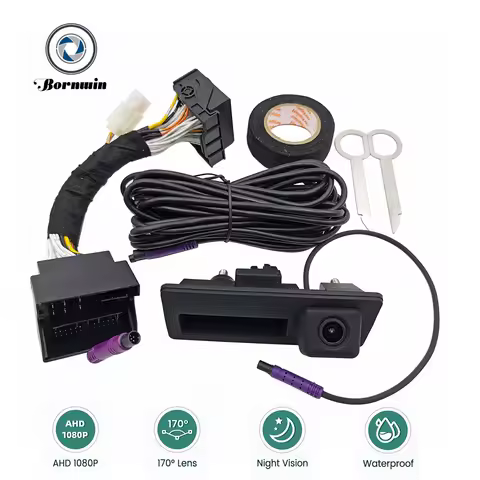 Bornwin HD Rear View Camera For Volkswagen Caddy MK3 2K Golf Plus Virtus Tiguan Passat B6 B7 B8 OEM 