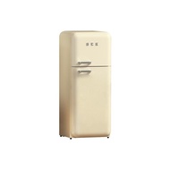 HCK Husky Retro Ice Bar253R-S Vintage Refrigerator Double Door for Home Use237L Air-cooled Frost-Fre