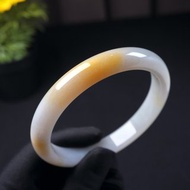 飄黃翡翡翠臂鐲手鐲 | 25圍 | 天然緬甸玉翡翠A貨 | 送禮