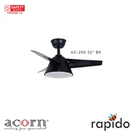 Acorn Rapido AC-268 | 32 Inch Ceiling Fan | 22W LED Tri-Color