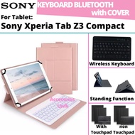 sony Xperia tablet Tab Z3 Compact Book Cover Keyboard Wireless Bluetooth Flip Stand Case Casing