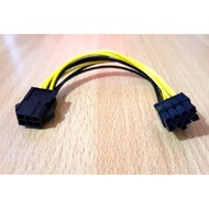 VGA POWER CABLE 6 PIN TO 8 PIN ADAPTER/ 6 TO 8PIN PCIE/ PCI-E/
