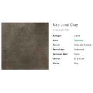 Diskon [Super Murah] Keramik Lantai Rustic Kasar 40X40 Jural Grey