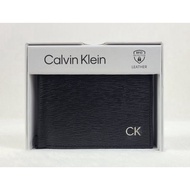 Calvin Klein 31KA130003 Black Leather with Valet RFID Protection Men’s Billfold Wallet