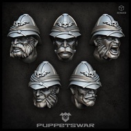 PUPPETSWAR - COLONIAL TROOPERS HEADS