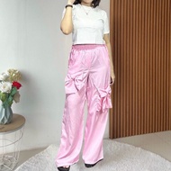 Luxvera (Real Picture) Izzy Ribbon Pants Coquette Ribbon Culottes Pants Women's Bottoms Women's Long