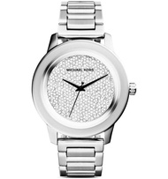 Michael Kors Womens Kinley Silver Crystal Pave Dial Watch MK5996 Watch For Women