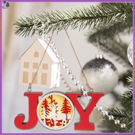 Ornaments for Christmas Tree Outdoor Decor Xmas Hanging Wood Craft 17.9X7.2X2CM  ouxuanmei