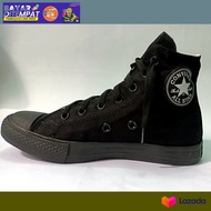 sepatu HITAM POLOS TINGGI PRIA SNEAKERS sepatu sekolah warrior sepatu sneakers HITAM