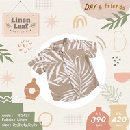 Linen leaf boy shirt