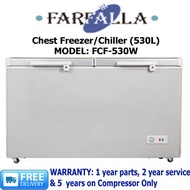 FARFALLA - 530L 2 DOOR CHEST FREEZER/CHILLER, FCF-530W