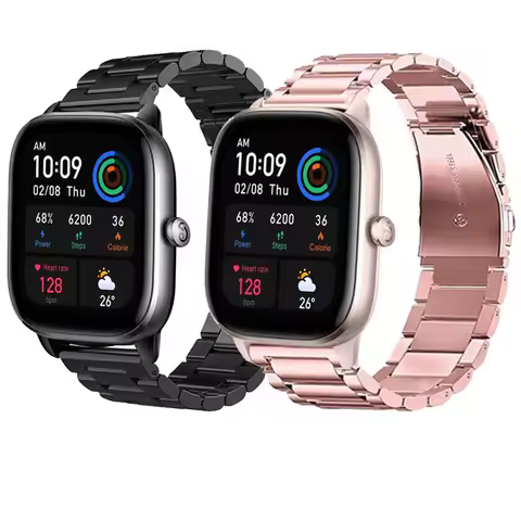 22mm 20mm stainless steel Strap For Amazfit GTR/Stratos/GTS 4 3 2 Mini Bracelet Wristband For Amazfi