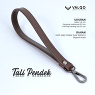 [VALQO] Tali Pendek kulit Sapi Tali Tas Clutch handbag Pouch Tas Wanita Pria