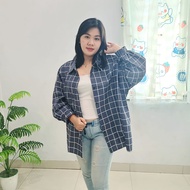 kemeja guilen jumbo ld120/atasan kemeja jumbo oversize termurah/baju wanita terbaru 2023