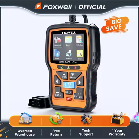 FOXWELL NT301 OBD2 Scanner Check Engine Code Reader Professional ODB2 OBD2 Automotive Scanner Car Di