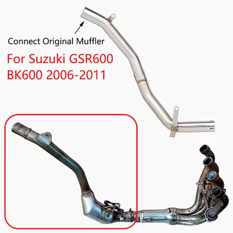 Motorcycle exhaust GSR 600 2006-2011 For Suzuki GSR600 BK600 Muffler Escape gsr600 link pipe