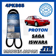 SUN Fan Belt 4PK865 Proton Saga / Iswara Ribbed Engine Belting Made In Japan