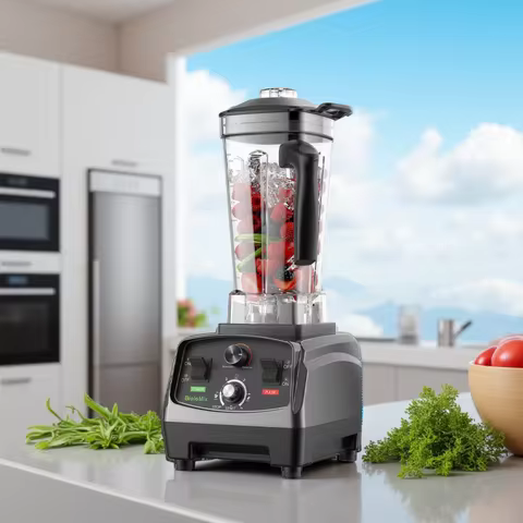 BioloMix 3HP 2200W Heavy Duty Grade Timer Blender Mixer Juicer Fruit Food Processor Ice Smoothies BP