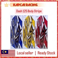 HONDA WAVE DASH125 DASH 125 ( 8 ) STIKER STICKER 8 BODY COVER SET STRIPE (8) COVERSET STRIKE RED BLU