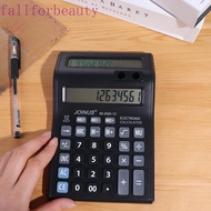 FALLFORBEAUTY 12 Digits Calculator, Dual Screen Large Screen Display Mechanical Calculator, Battery 