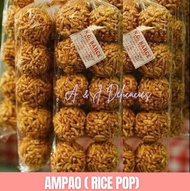 PACK OF 3: Ampao Rice ( Pop Rice Arroz Caldo) 12pcs Per Pack By Nagcarlan Laguna Delicacies