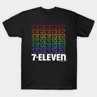 7 eleven seven eleven tetris color play t-shirt