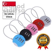 [SG FREE 🚚] 1Pc 3.7*9cm Mini 3 Digit Combination Travel Luggage Suitcase Code Lock Padlock