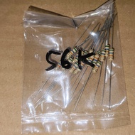R 56K Ohm 0.25W 5 Percent Resistor 56 K Kilo Ohm 0.25 Watt 20 Pcs
