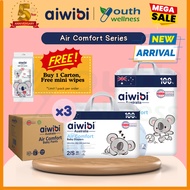 [Carton] Aiwibi Air Comfort Baby Diaper Tape / Pants (3 or 6 Packs) Ultra Thin