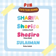 CUSTOM NAME HIJAB BROSS PIN FOR CUTE GIFTS pin tudung kerongsang tudung brooch tudung