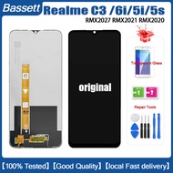 BASSETT Original For Realme C3 LCD Display Touch Screen Full Assembly For Realme 5i LCD Realme 6i LCD Screen Replacement Spare Repair Parts