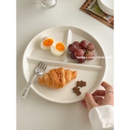 211分格餐盘 分餐盘 减肥分格餐盘 Ceramic Compartment Plate for Adults Weight Loss Diet Meal Prep Healthy Eating Be