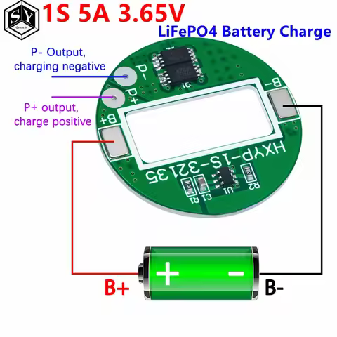 1S 5A 3.65V LiFePO4 Battery Charge Protection Board 18650 32650 Battery Packs LiFePO4 PCB With Tempe