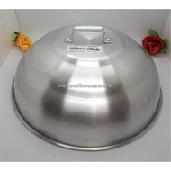 1Piece Aluminium Kwali Cover 38 cm for wok cover .Ship within 6 hours.(Silver)