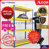 Hyperack 150-210cm(H) X 30-60cm(D) X 60-180cm(L) Boltless Rack Home Store Warehouse / Rak Besi Rak B