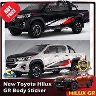 Toyota Hilux Revo GR SPORT Body Sticker (BUY 1 SET FREE 2 SET GR WINSCREEN STICKER !!!!! )