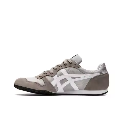 Onitsuka Tiger SERRANO Retro Low-Top Casual Sneakers (Unisex) in Gray and White 1183B400-022