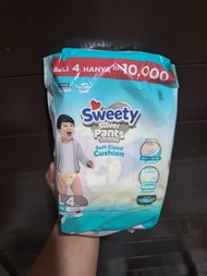 PAMPERS SWEETY SILVER PANTS // POPOK CELANA SWEETY // PAMPERS GOON RENCENG ECER S M L XL ISI 1PC //