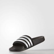 【H.Y SPORT】Adidas adilette cf+ 軟底拖鞋 休閒 防水 AQ4935 黑白線條(正版公司貨）
