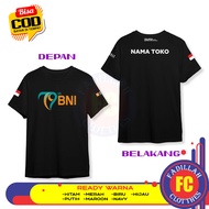 BANK BNI 79th Anniversary T-Shirt Free Logo DB Store Name Distro T-Shirt