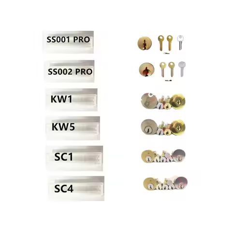 Lishi 2 in 1 Tool SC4 SS001 SS002 PRO KW1 KW5 SC1 Locksmith Tools forDoor Civil Locks