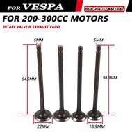 For Piaggio BV250 MP3 250 BV300 Vespa GT200L GTS250ie GTV250ie GTS300ie Engine Intake Valve Exhaust 