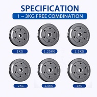 Dumbbell & Barbell Plates (1KG/1.25KG/1.5KG/2KG/2.5KG/3KG) – Weight Training Accessories