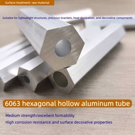 6063/6061 Hollow Hexagonal Round Tube Outer Square Inner Round Hexagonal Aluminum Tube Hexagonal Squ