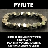 TK Beaded Bracelet Handmade Ferrite Pyrite Pyrite Handmade Elastic Hand SXZZ